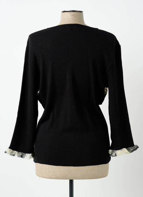 Gilet manches longues stretch noir INFINITIF femme