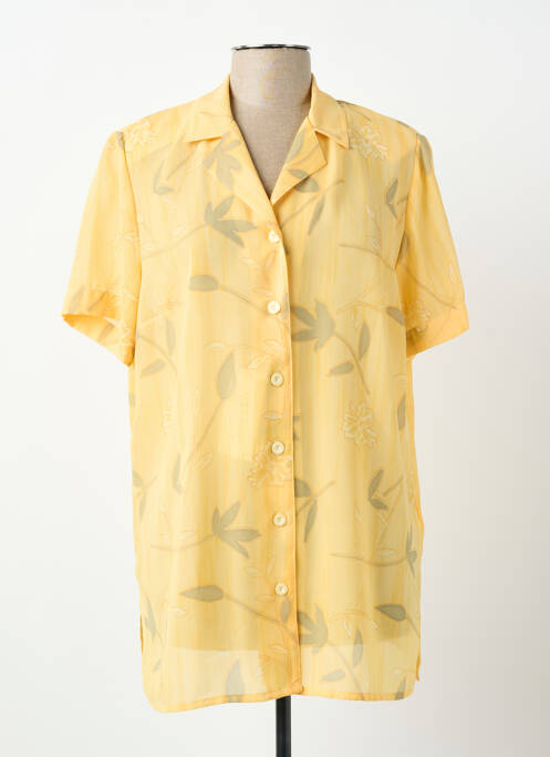 Chemisier manches courtes manches courtes jaune PIER BÉ femme