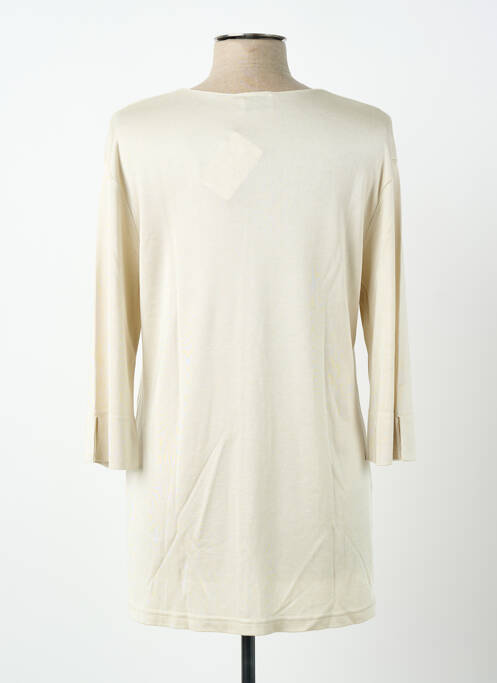 Top stretch manches 3/4 beige FINETTE femme