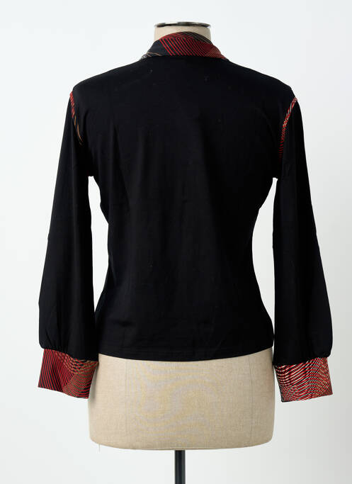 Top stretch manches 3/4 noir CLAUDE DE SAIVRE femme