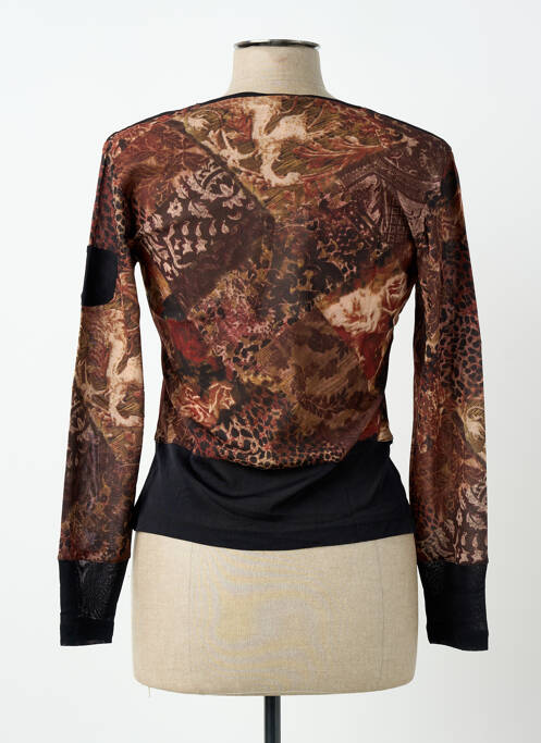 Top stretch manches longues noir PAUL BRIAL femme