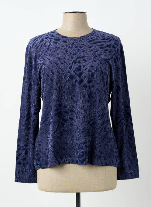 Top stretch manches longues violet FINETTE femme