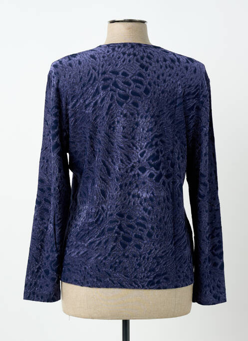 Top stretch manches longues violet FINETTE femme