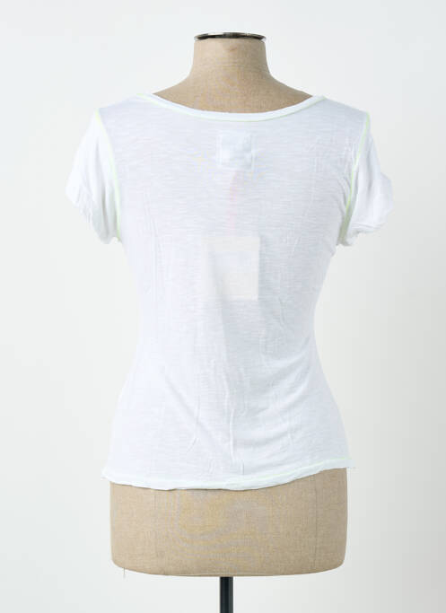 T-shirt stretch manches courtes blanc CAP JULUCA femme