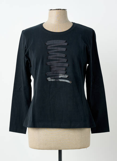 T-shirt stretch manches longues noir PIER BÉ femme