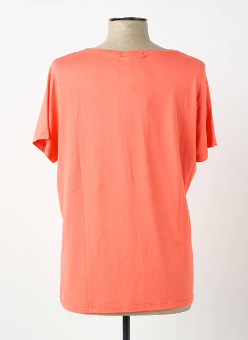 T-shirt coupe droite manches courtes orange MASSANA femme