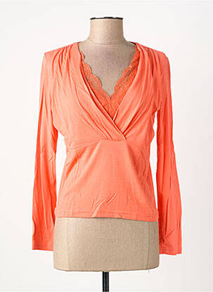T-shirt manches longues manches longues orange MSN femme