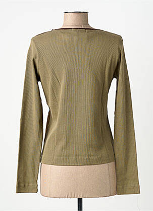 T-shirt manches longues manches longues vert MSN femme