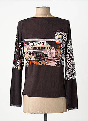 T-shirt manches longues manches longues noir MSN femme