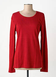 T-shirt manches longues manches longues rouge FINETTE femme