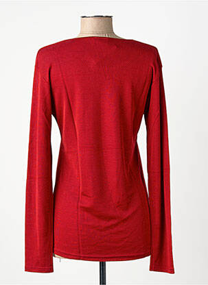 T-shirt manches longues manches longues rouge FINETTE femme