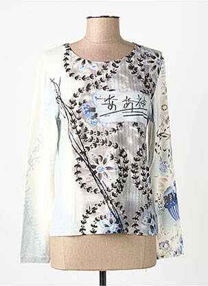 T-shirt manches longues manches longues beige FINETTE femme