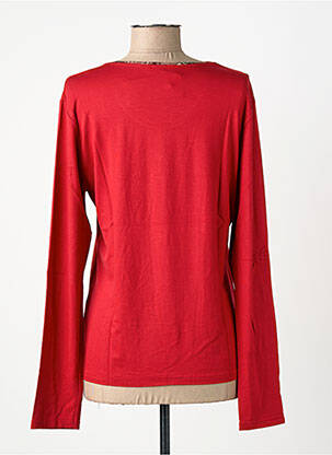 T-shirt manches longues manches longues rouge FINETTE femme