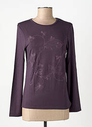 T-shirt manches longues manches longues violet MAE MAHE femme