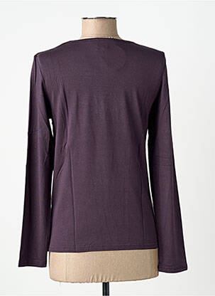 T-shirt manches longues manches longues violet MAE MAHE femme