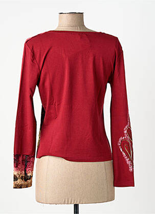 T-shirt manches longues manches longues rouge FINETTE femme