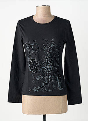 T-shirt manches longues manches longues noir MAE MAHE femme