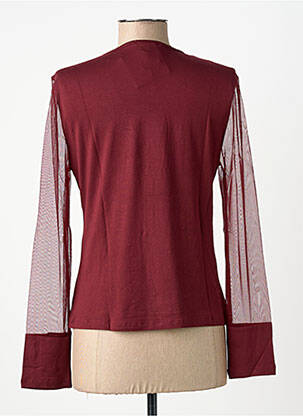 T-shirt manches longues manches longues rouge FINETTE femme