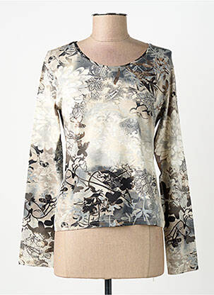 T-shirt manches longues manches longues beige FINETTE femme