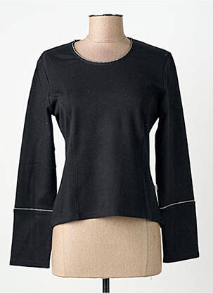 T-shirt manches longues manches longues noir CARNET DE BORD femme