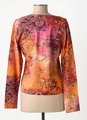 T-shirt manches longues manches longues orange FINETTE femme