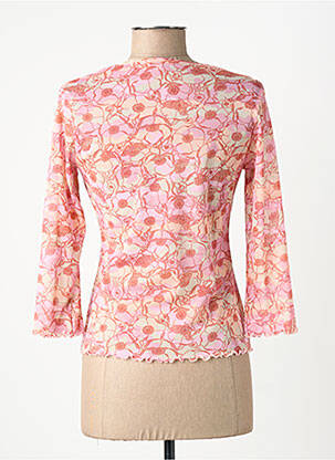 T-shirt manches 3/4 manches 3/4 rose CARNET DE BORD femme