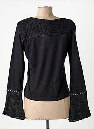 T-shirt manches longues manches longues noir FINETTE femme
