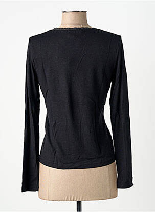 T-shirt manches longues manches longues noir MSN femme