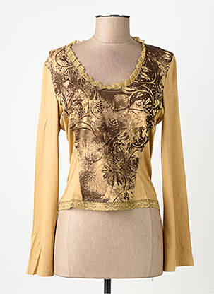 T-shirt manches longues manches longues beige BOSCA femme