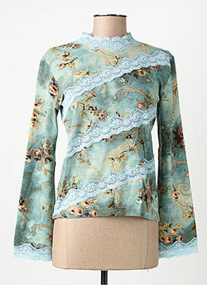 T-shirt manches longues manches longues bleu PAUL BRIAL femme