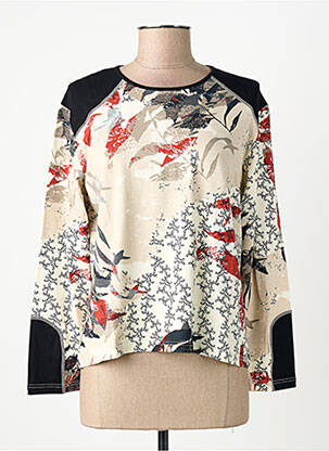 T-shirt beige CLAUDE DE SAIVRE femme