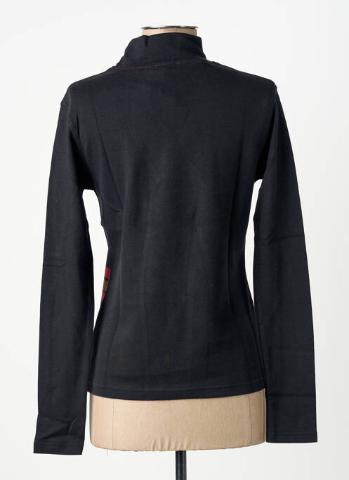 T-shirt manches longues manches longues noir CARNET DE BORD femme