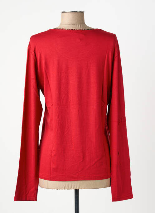 T-shirt manches longues manches longues rouge FINETTE femme