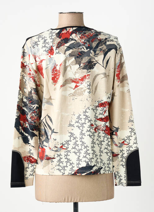 T-shirt manches longues manches longues beige CLAUDE DE SAIVRE femme