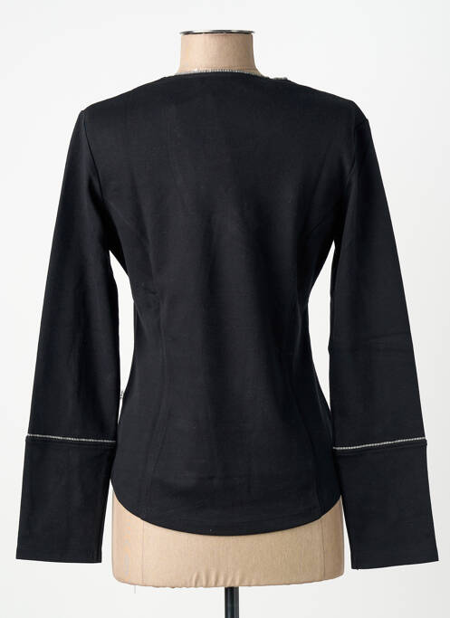 T-shirt manches longues manches longues noir CARNET DE BORD femme
