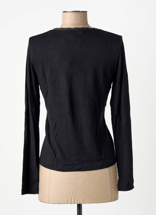 T-shirt manches longues manches longues noir MSN femme