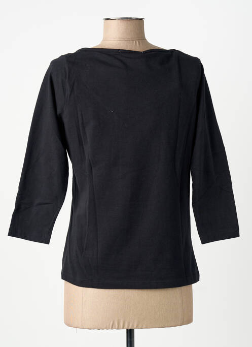 T-shirt coupe droite manches 3/4 noir MSN femme