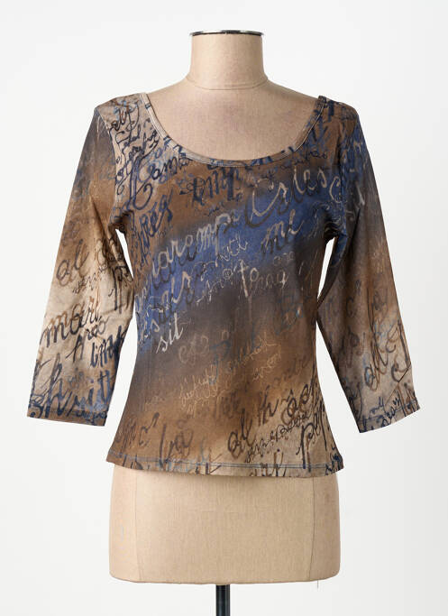 Top marron PAUL BRIAL femme