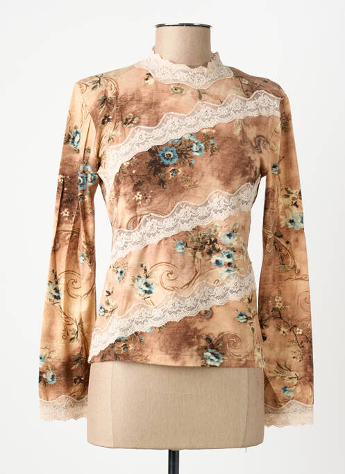 T-shirt marron PAUL BRIAL femme