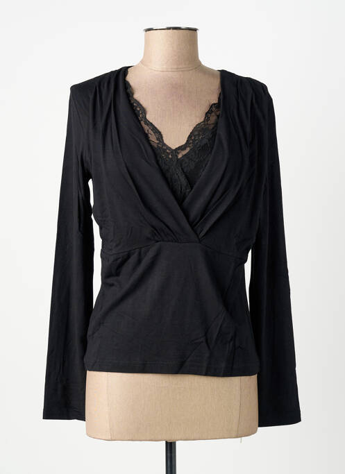 T-shirt noir MSN femme