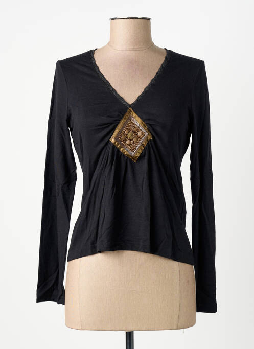 T-shirt noir MSN femme