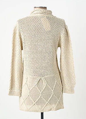 Gilet manches longues fermeture boutonnée sur le devant beige FINETTE femme