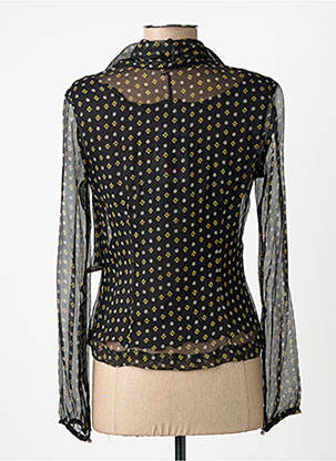 Chemisier coupe cintrée manches longues noir PAUL BRIAL femme