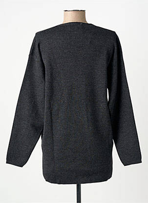 Pull coupe cintrée manches longues gris ENTRACTE femme