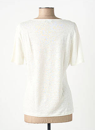 Top manches courtes manches courtes blanc FINETTE femme