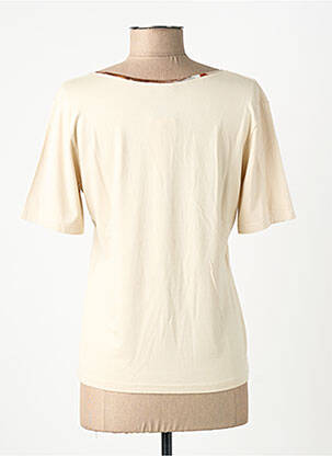 Top manches courtes manches courtes beige FINETTE femme