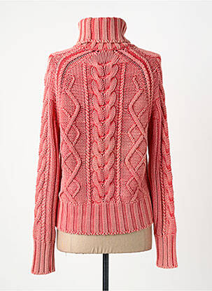 Pull col roulé maille torsadée manches longues rouge ALDO MARTIN'S femme