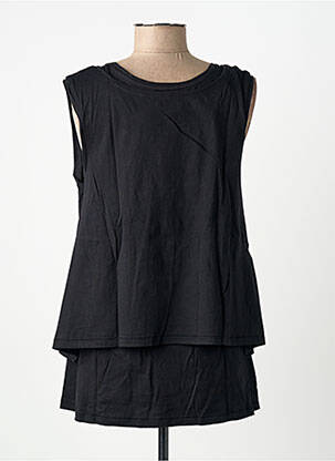 Top sans manche sans manche noir FINETTE femme