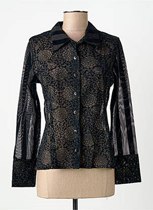 Chemisier noir CARNET DE BORD femme