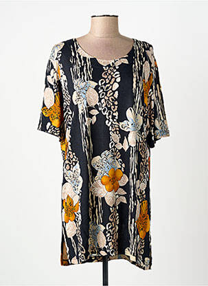 Tunique manches courtes noir FINETTE femme